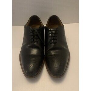 Marco Vittorio 7073 Men's Black Leather Oxford Shoes Size 8.5 Dress